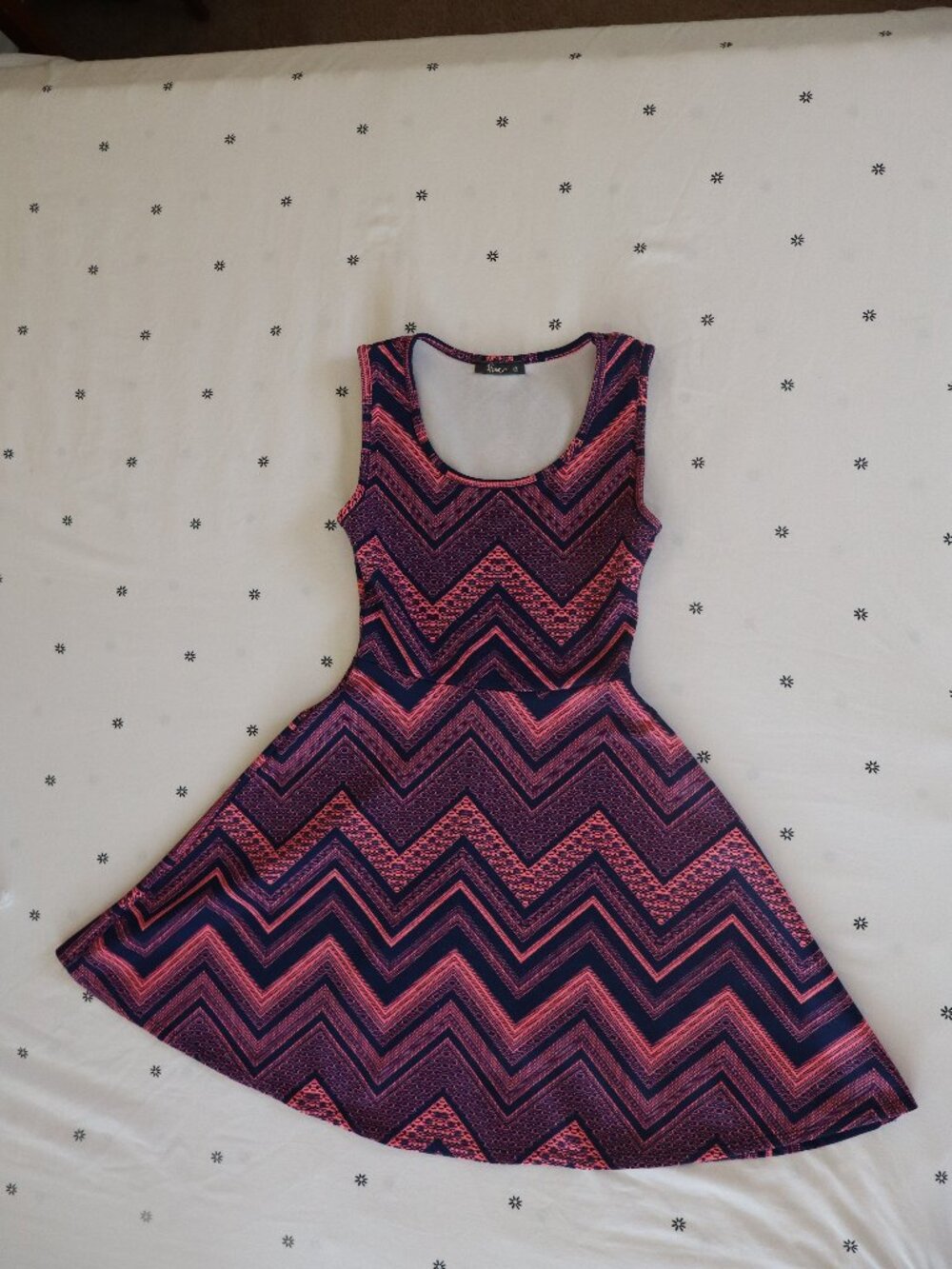 Neon Pink and Blue Dress by Pinc
